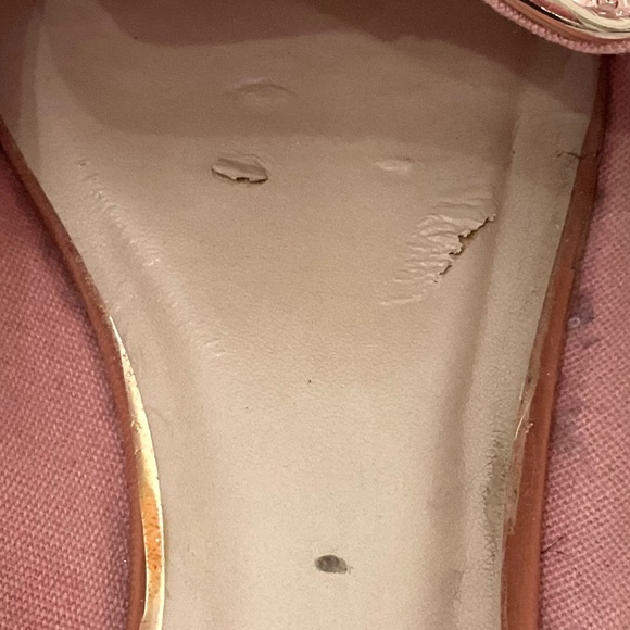 Pink ALDO Sequined Metallic Slip On Loafers Size 6.5 - Picture 7 of 11